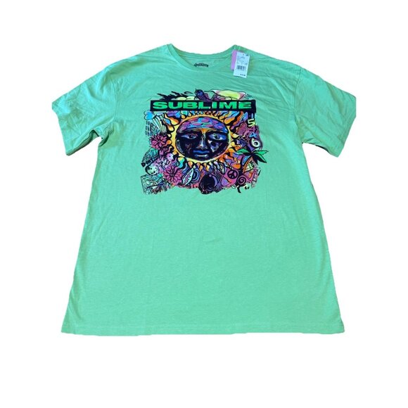 Sublime T Shirt Womens Size SM Green Graphic Tee Skater Cotton Casual - Picture 1 of 6